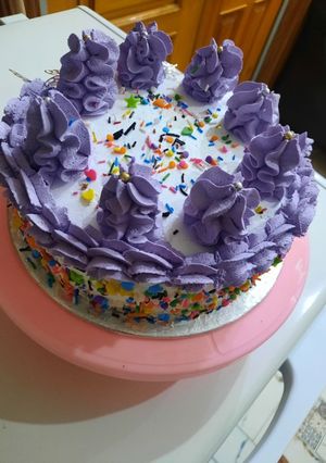 A picture of Colourful cream cake.