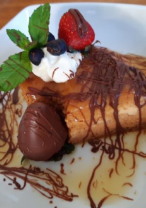 Una foto de Flan de dulce de leche 🇺🇾