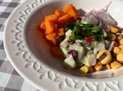 Una foto de corvina de chile