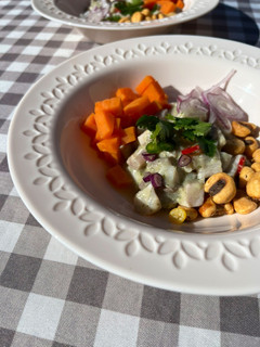 Una foto de Ceviche de corvina