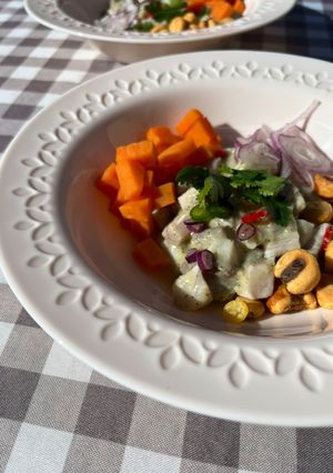Una foto de Ceviche de corvina