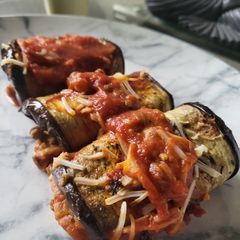A picture of Vegan Eggplant Rolls.