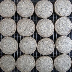 Black Sesame & Almond Cookies A picture of Black Sesame & Almond Cookies.