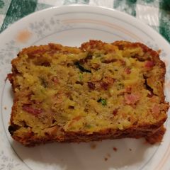 A picture of Zucchini Bacon And Cheese Bread.