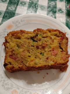 A picture of Zucchini Bacon And Cheese Bread.
