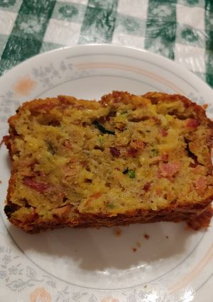 A picture of Zucchini Bacon And Cheese Bread.
