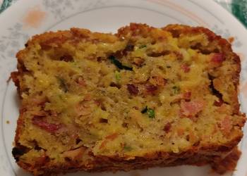 Easy Recipe Zucchini Bacon And Cheese Bread Most Delicious