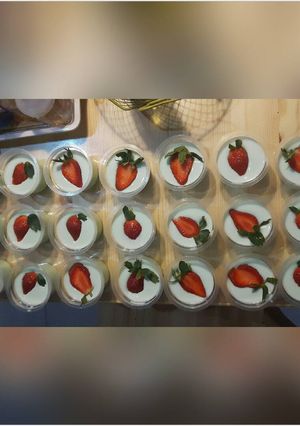 Foto resep Silky Pudding Strawberry 🍓