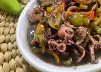 Resep Terbaru Cumi Hitam Cabe Hijau Nikmat Lezat