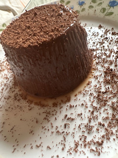 Una foto de 474. Flan de chocolate sin horno ni huevo ni harina (postre)