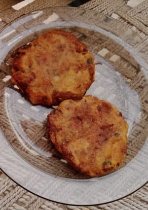 A picture of Potato chicken cutlets.