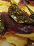 Toast with French Omelet, Cecina, and Padrón Peppers