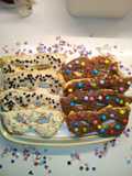Mascherine all'arancia con glassa al cioccolato