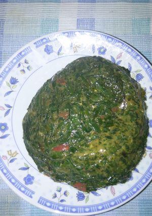 A picture of Creamed mrenda with mito.