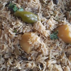 Begaan pollaow 🍆🍆 #cookpadapp A picture of Begaan pollaow 🍆🍆 #cookpadapp.