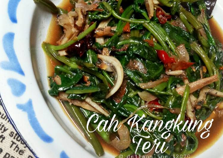 Bagaimana Menyiapkan Cah Kangkung Teri, Lezat Sekali