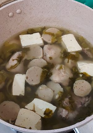 Foto resep Sup Sawi Asin Baso
