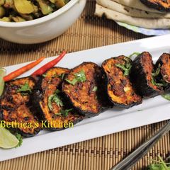 A picture of Grilled Chilli Garlic Eggplants.