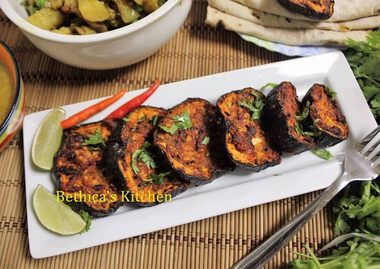 Grilled Chilli Garlic Eggplants