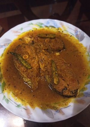 A picture of Basa machher bhapa.