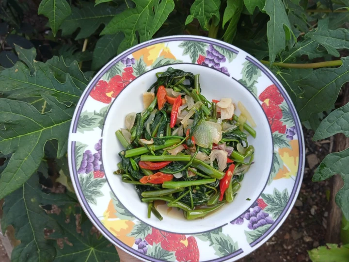 Cara Mudah Menyiapkan Resep Tumis kangkung Saus Tiram yang Lezat Sekali Anti Ribet, Bisa Manjain Lidah