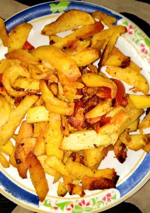A picture of Aarbi(taro root) veg.