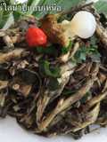~Northern Thai Bamboo Shoot Salad with Fermented Crab Paste~