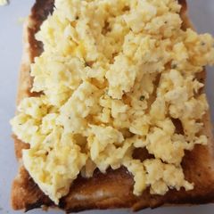 My Scrambled Egg & Melted Chedder Cheese A picture of My Scrambled Egg & Melted Chedder Cheese.