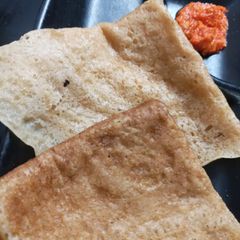 A picture of Zero oil bread flour pancake.