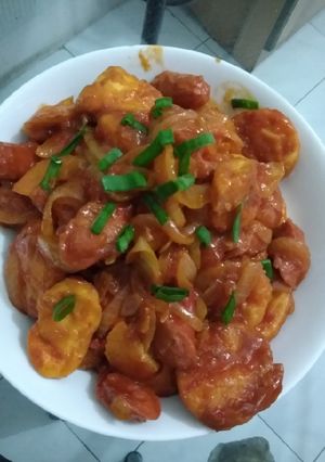 Foto resep Sosis tofu saus padang