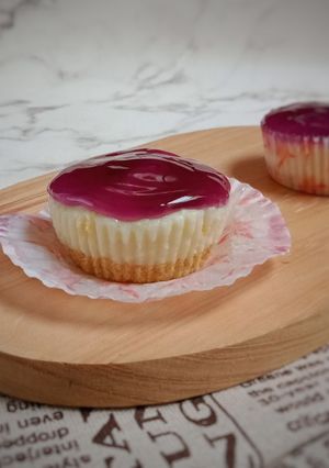 Foto resep Unbake Mini Blueberry Cheese Cake