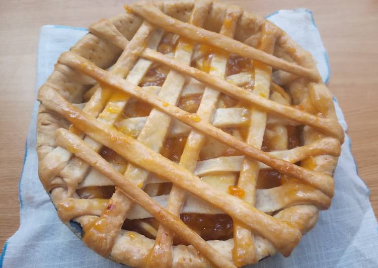 Tarta de manzana con masa hojaldre