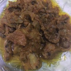 A picture of Bhindi gosht.
