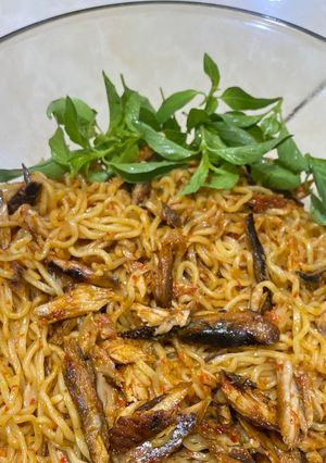 Foto resep Mie Ikan Laut Pedas