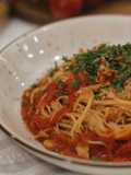 Angel Hair dengan Ikan Tuna & Tomat