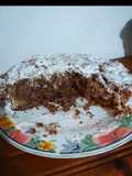 Bizcocho (Sin Horno) casero marmoleado con merengue Italiano