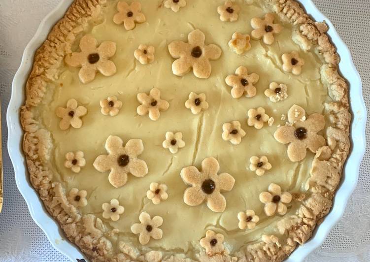 Crostata con marmellata di castagne e crema pasticcera 🌰🌰