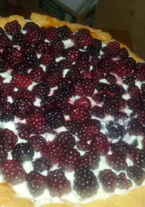Una foto de Tarta de frambuesas