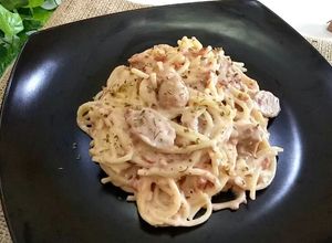 Foto resep Spaghetti carbonara ala rumahan