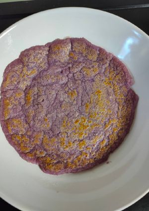 簡易紫山藥煎餅 的食譜成品照片