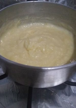 Una foto de Crema pastelera sabor almendra