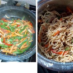 Stir fry spaghetti A picture of Stir fry spaghetti.