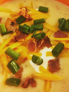A picture of Loaded Potato Soup.