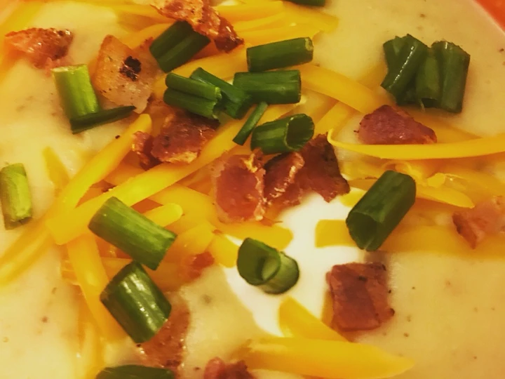 Easy Steps Make Recipes Loaded Potato Soup the So Delicious Delicious.