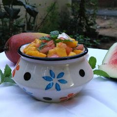 Mangoand watermelon salad A picture of Mangoand watermelon salad.