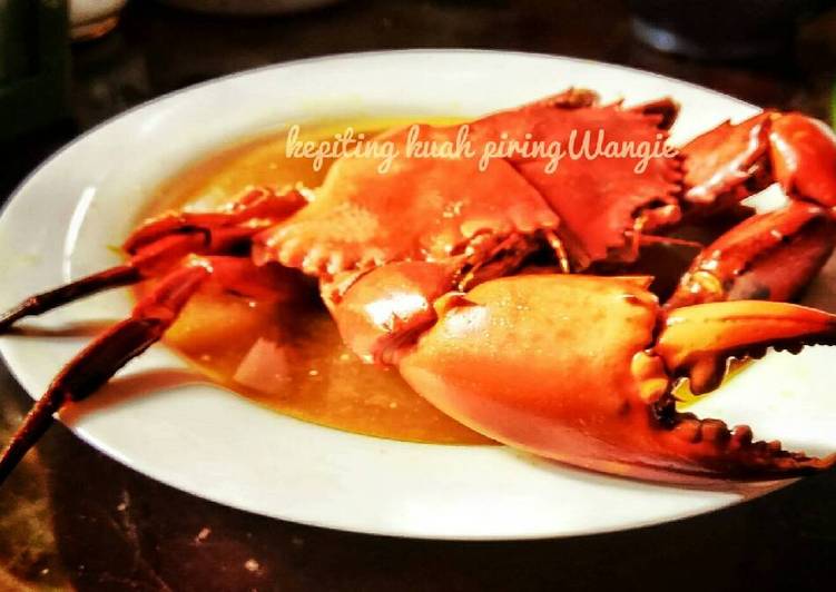 Kepiting rebus kuah kare