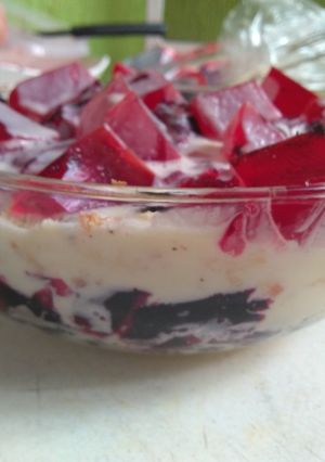 Una foto de Postre multicolores