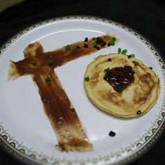 A picture of Banana cheese stuffed pancake.