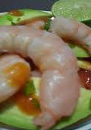 Una foto de Tostadas de camarón