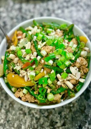 A picture of Basil Tofu Stir Fry.